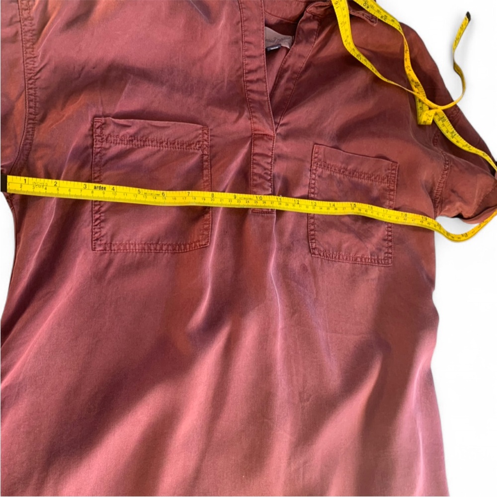 Western Boho Casuak Universal Thread burgundy Shi… - image 4